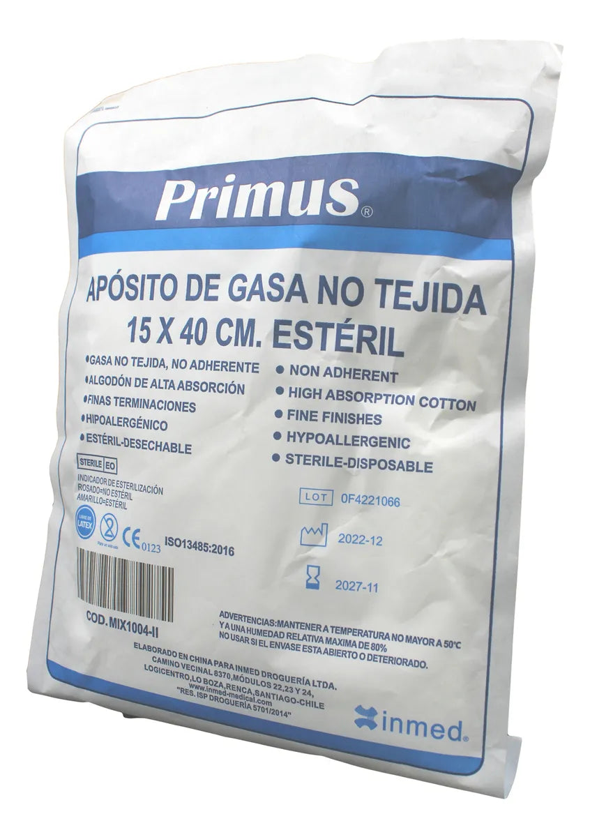 Aposito de gasa no tejida 15x40