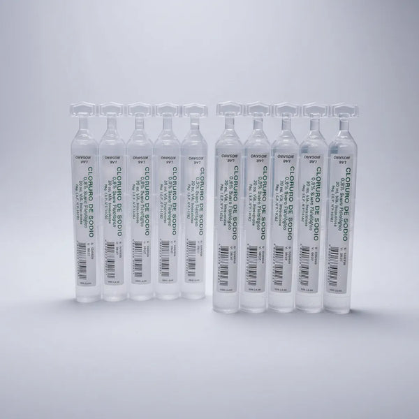 SUERO FISIOLOGICO - CLORURO DE SODIO 0,9% 20 ML X UNIDAD.