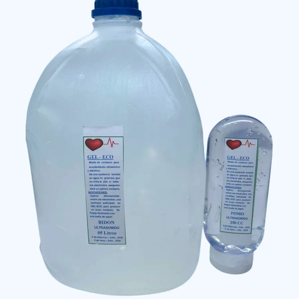 Gel Conductor Ultrasonido Ecografico 5 Litros + 250 ML.