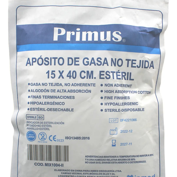Aposito de gasa no tejida 15x40