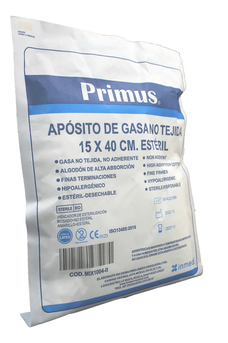 Aposito de gasa no tejida 15x40