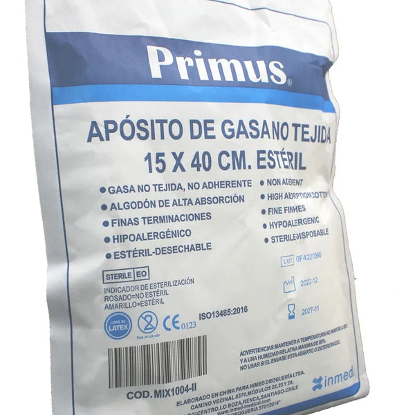 Aposito de gasa no tejida 15x40
