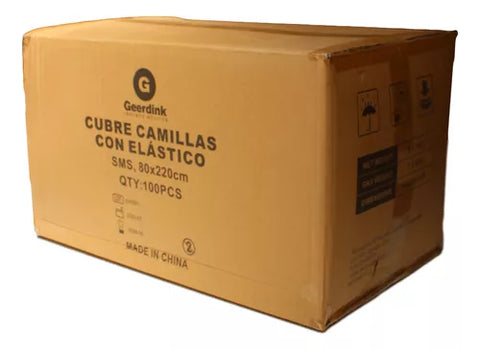Cubre camilla con elastico Geerdink 80CM x 220 CM – Caja madre x 100 unidades
