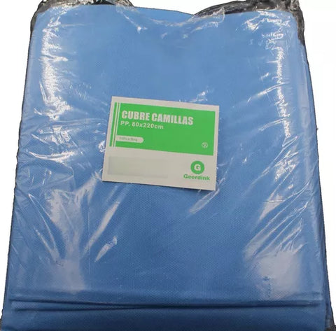 Cubre camilla sin elastico Geerdink 80CM x 220 CM – Caja madre x 100 unidades