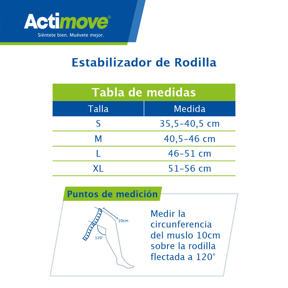 Rodillera Estabilizadora Rotuliana - Ajustable Actimove