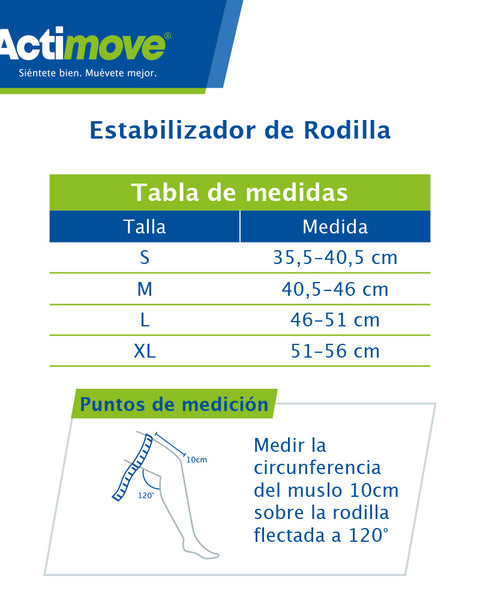 Rodillera Estabilizadora Rotuliana - Ajustable Actimove