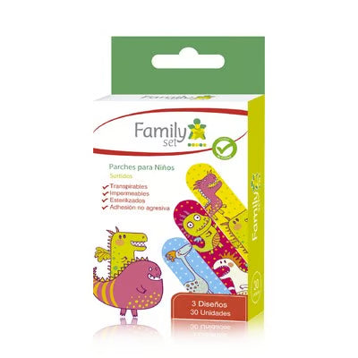 Parche Curita Infantil x30 Unidades Family Set