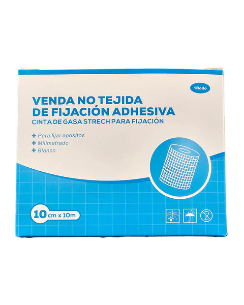 Venda de gasa stretch para fijación adhesiva 10cm X 10mt