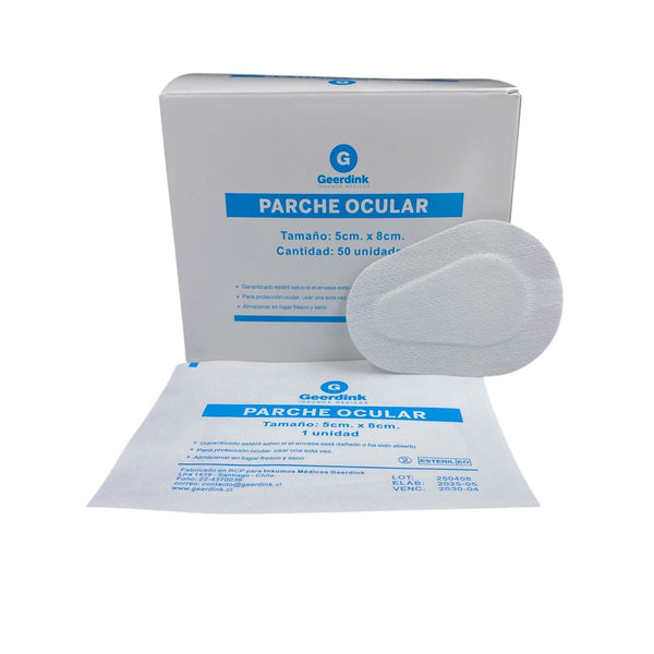 Parche Ocular 5 CM.x 8 CM. Geerdink caja x 50 unidades