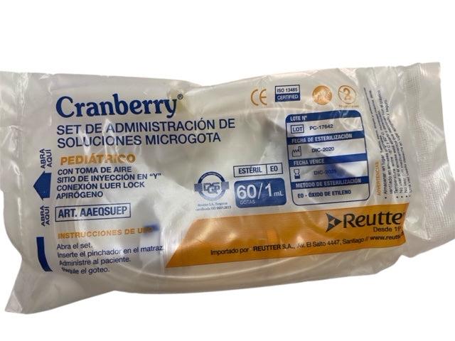 Set De Microgoteo Pediatrico 60/1ML Cranberry