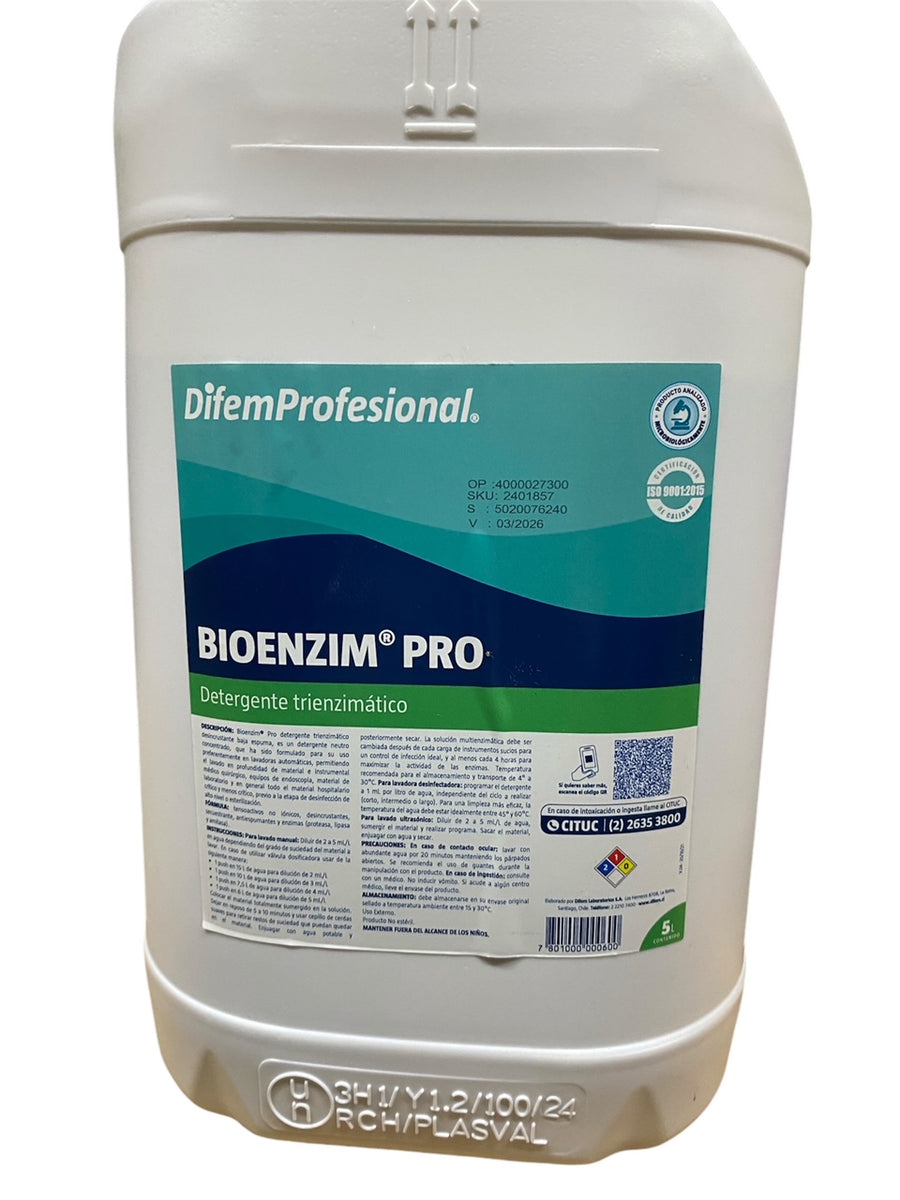 Detergente Trienzimatico Bioenzim Pro 5 Litros Difem