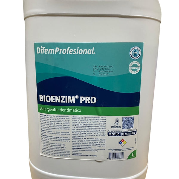 Detergente Trienzimatico Bioenzim Pro 5 Litros Difem