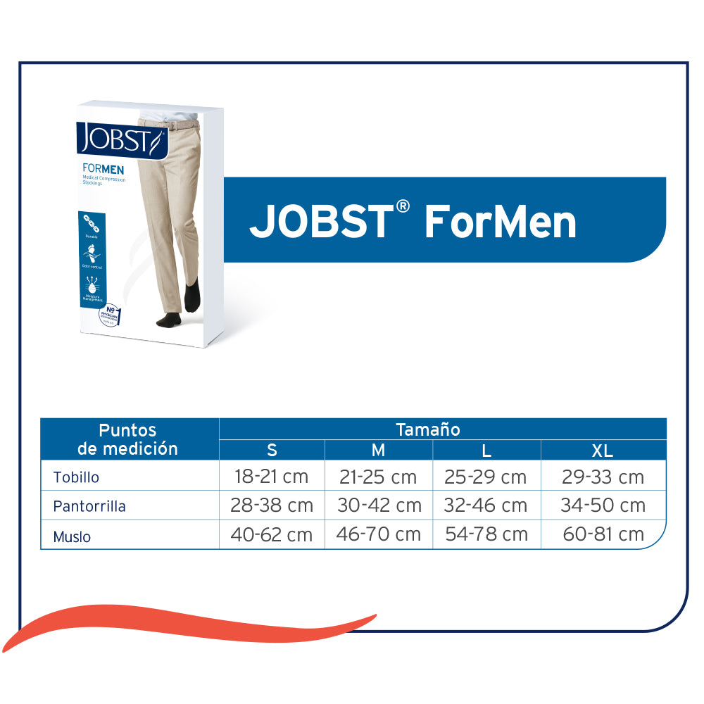 Calcetín Compresivo Jobst For Men 20/30 Muslo S-m-l-xl