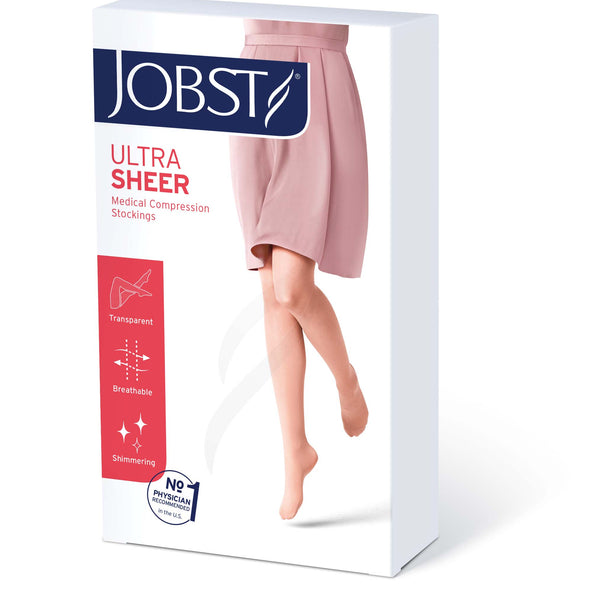 Media Compresiva Jobst Ultrasheer 20/30 Muslo S-m-l-xl Punta abierta