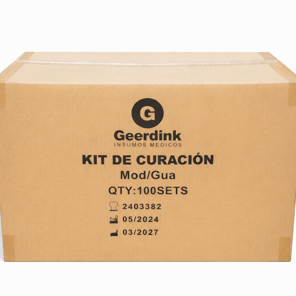 Kit de Curación Estéril Desechable Geerdink | Caja Madre (100 unidades)