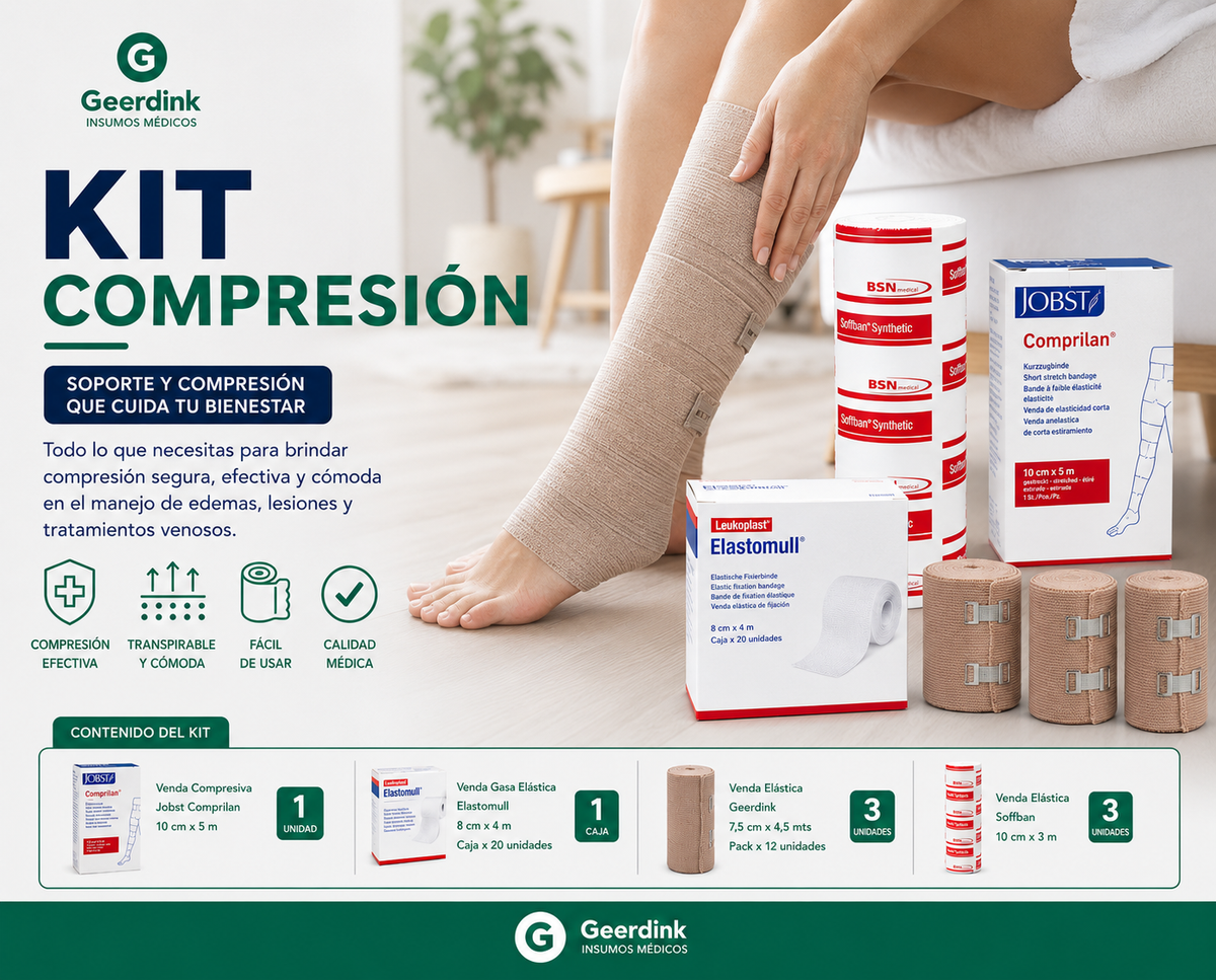 Kit de Compresión Multicapa – Terapia Compresiva Completa