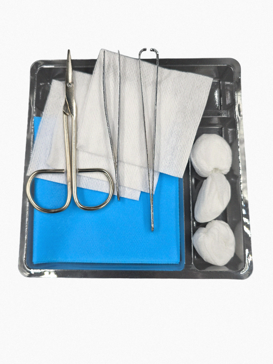 Kit De Curación Estéril Desechable Geerdink con Par de Guantes de Nitrilo