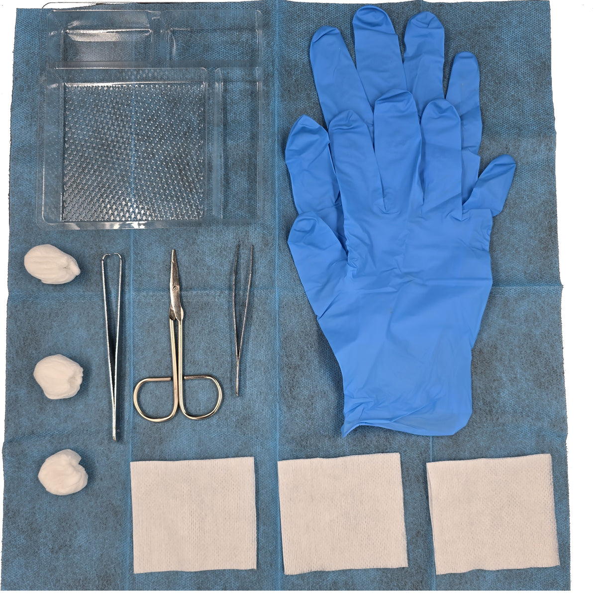 Kit De Curación Estéril Desechable Geerdink con Par de Guantes de Nitrilo