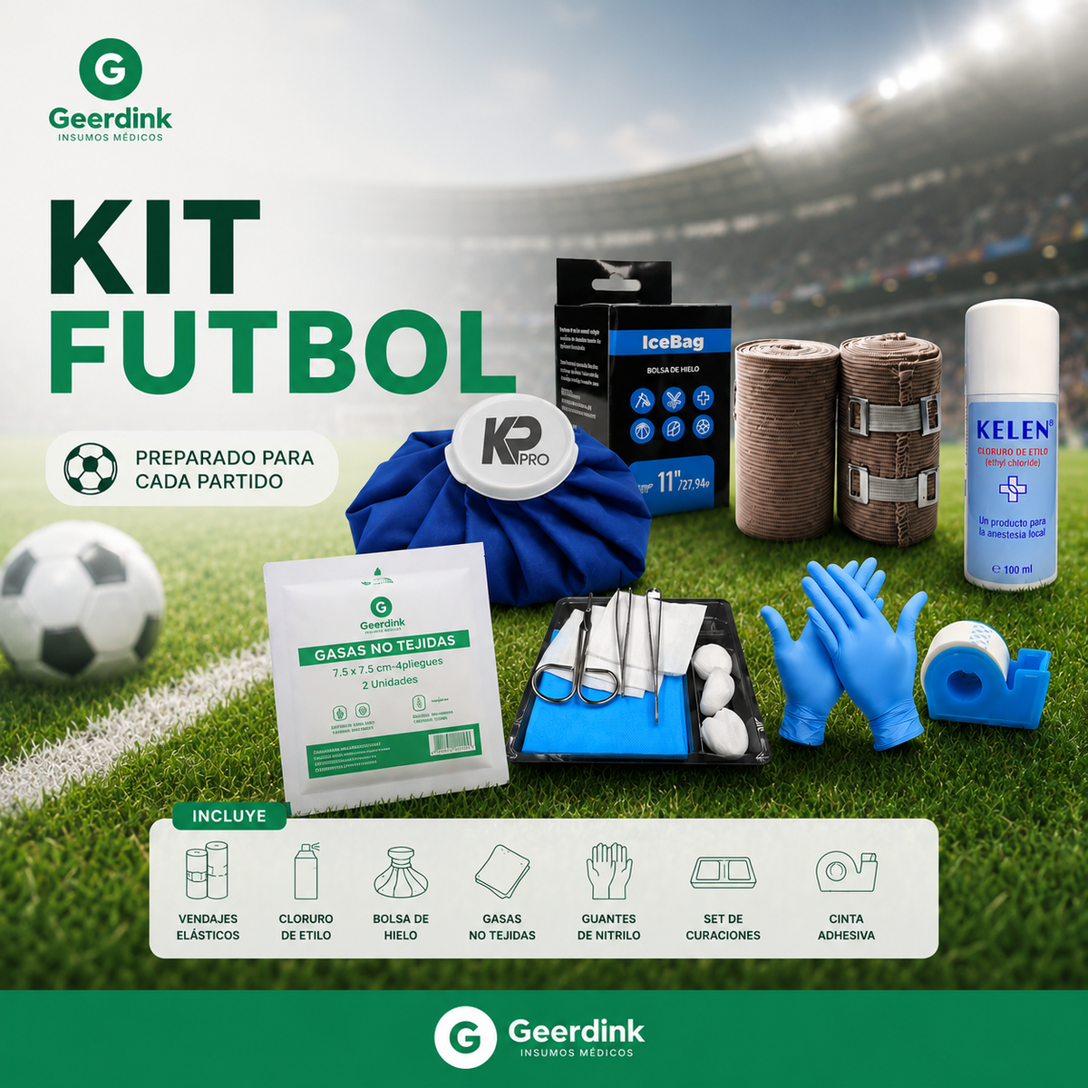 Kit futbol - Primeros auxilio