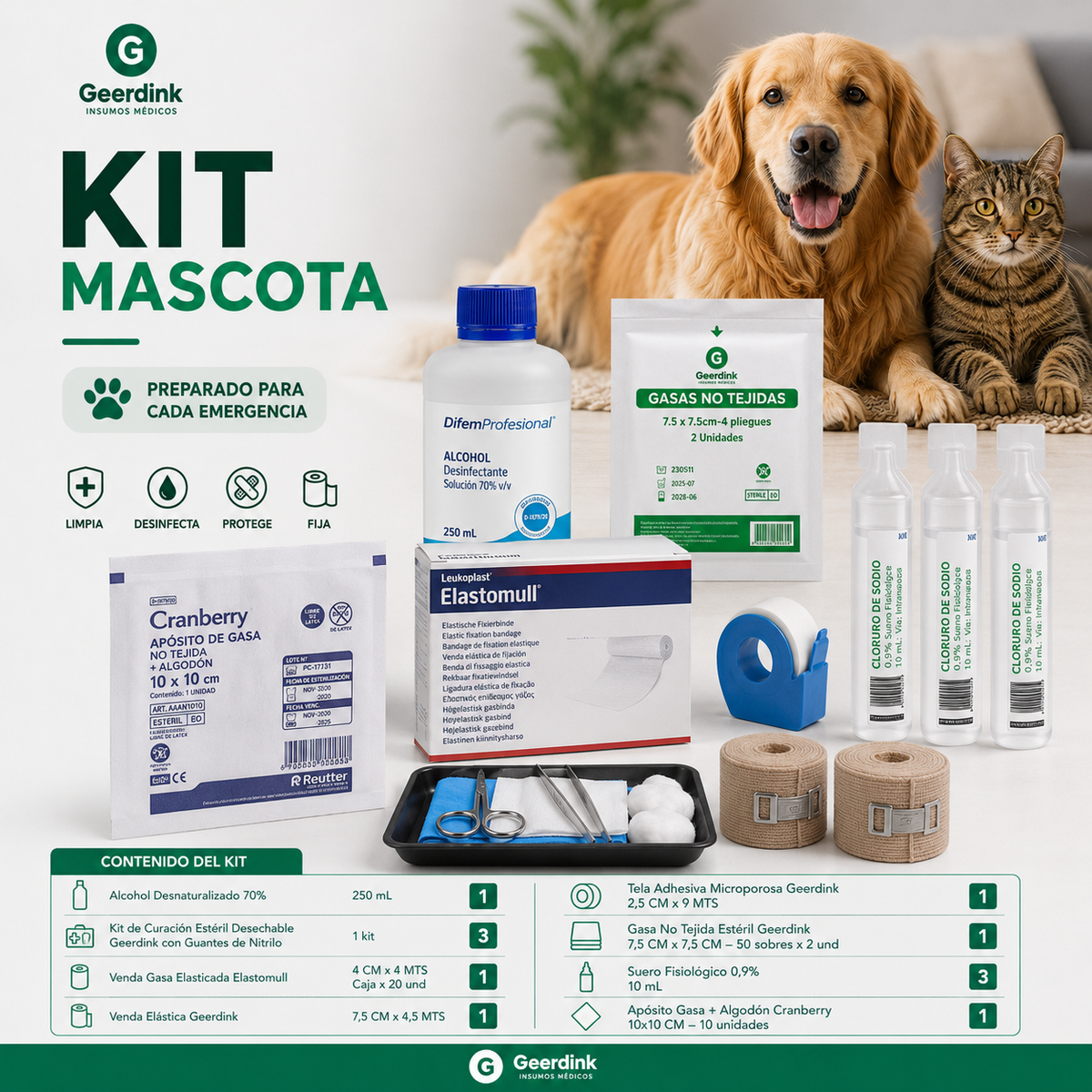 Kit mascota - Primeros auxilio