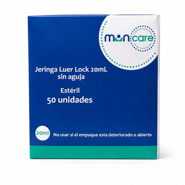 Jeringa Muncare L.L 20ML sin aguja Caja x 50 Unidades