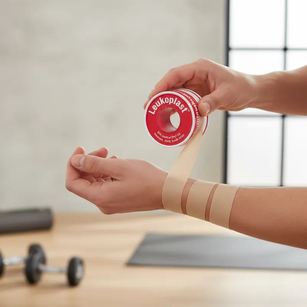 Leukoplast 5cm X 5m Beige Cinta Adhesiva Quirúrgica