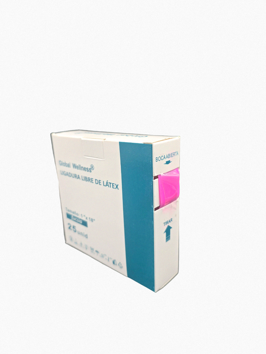 Ligadura Libre de Latex (Fucsia) Caja x 25 unidades