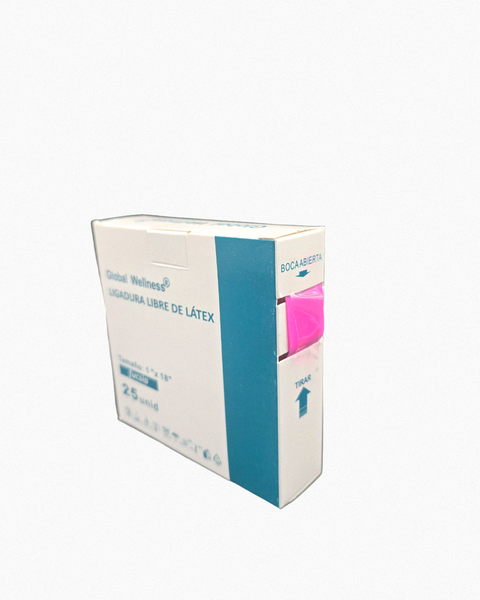 Ligadura Libre de Latex (Fucsia) Caja x 25 unidades