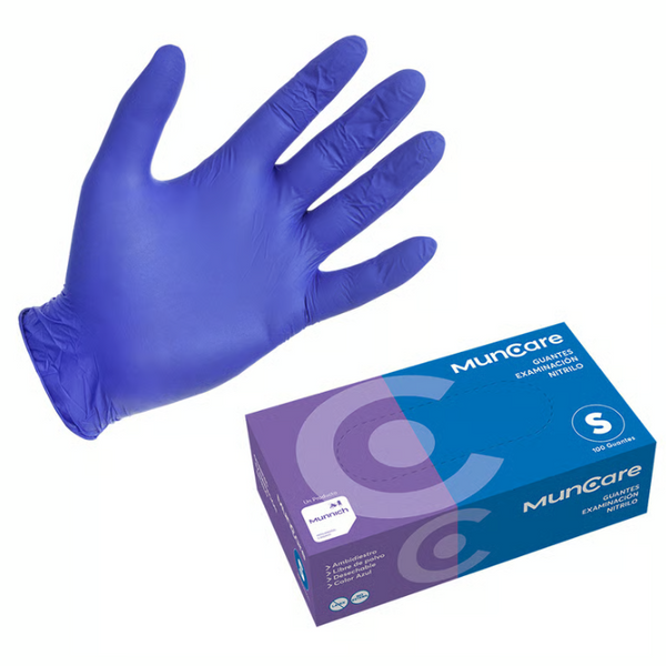 Guante Nitrilo Azul Muncare Caja X 100 Unidades