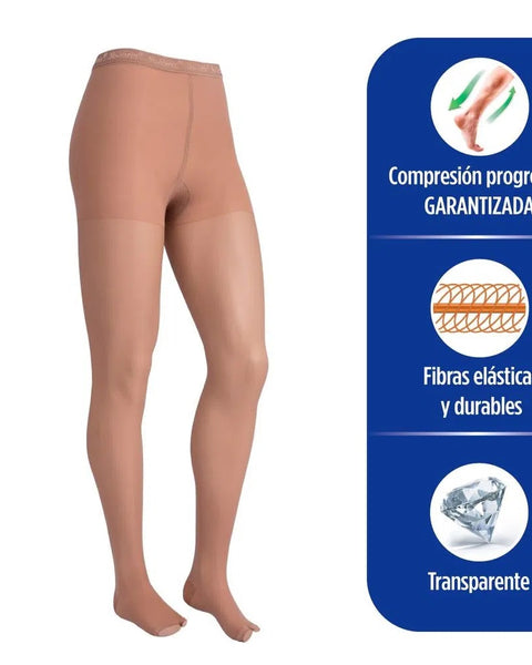 Panty Media Compresiva No-varix 15/20 Tallas S-m-l