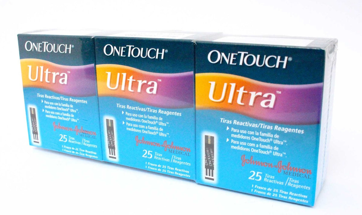 Pack Tiras Reactivas Cintas Onetouch Ultra X 75 U.