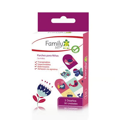 Parche Curita Infantil x30 Unidades Family Set