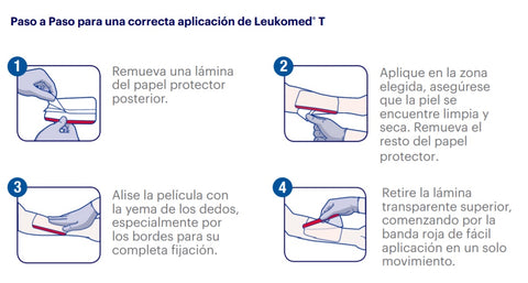 Leukomed T Apósitos Transparente Estéril 5x7.2cm Caja X 50