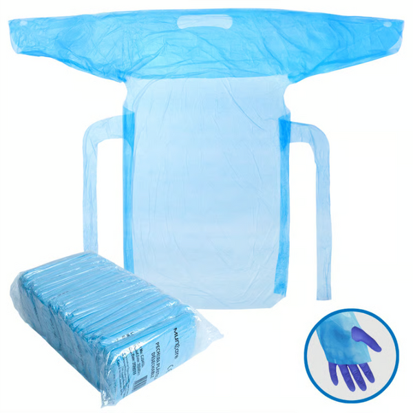 Pecheras Plásticas Desechables 90X120 Pack X 10 unidades.