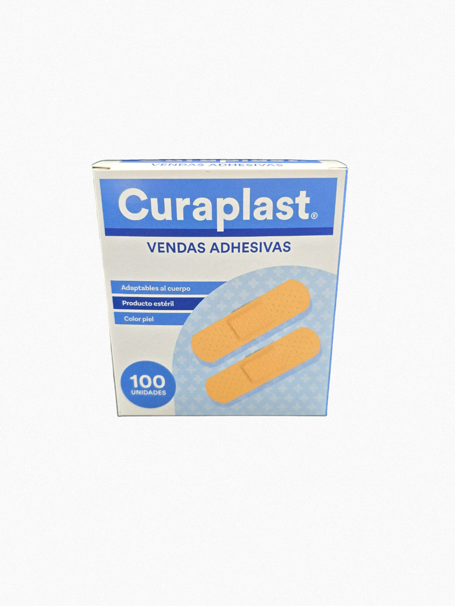 Parche Curita Recto Curaplast 100 Vendas Adhesivas