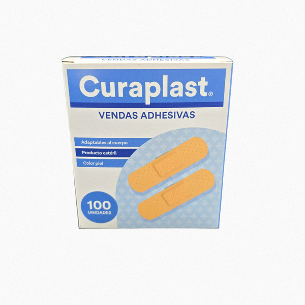 Parche Curita Recto Curaplast 100 Vendas Adhesivas