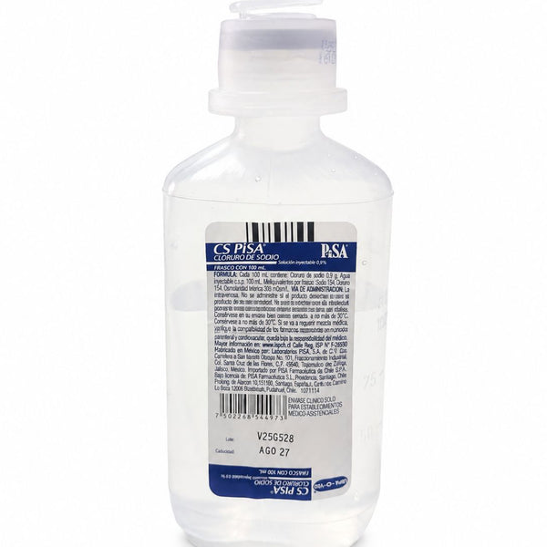 Suero Fisiologico - Cloruro de sodio 0,9% 100 ML.