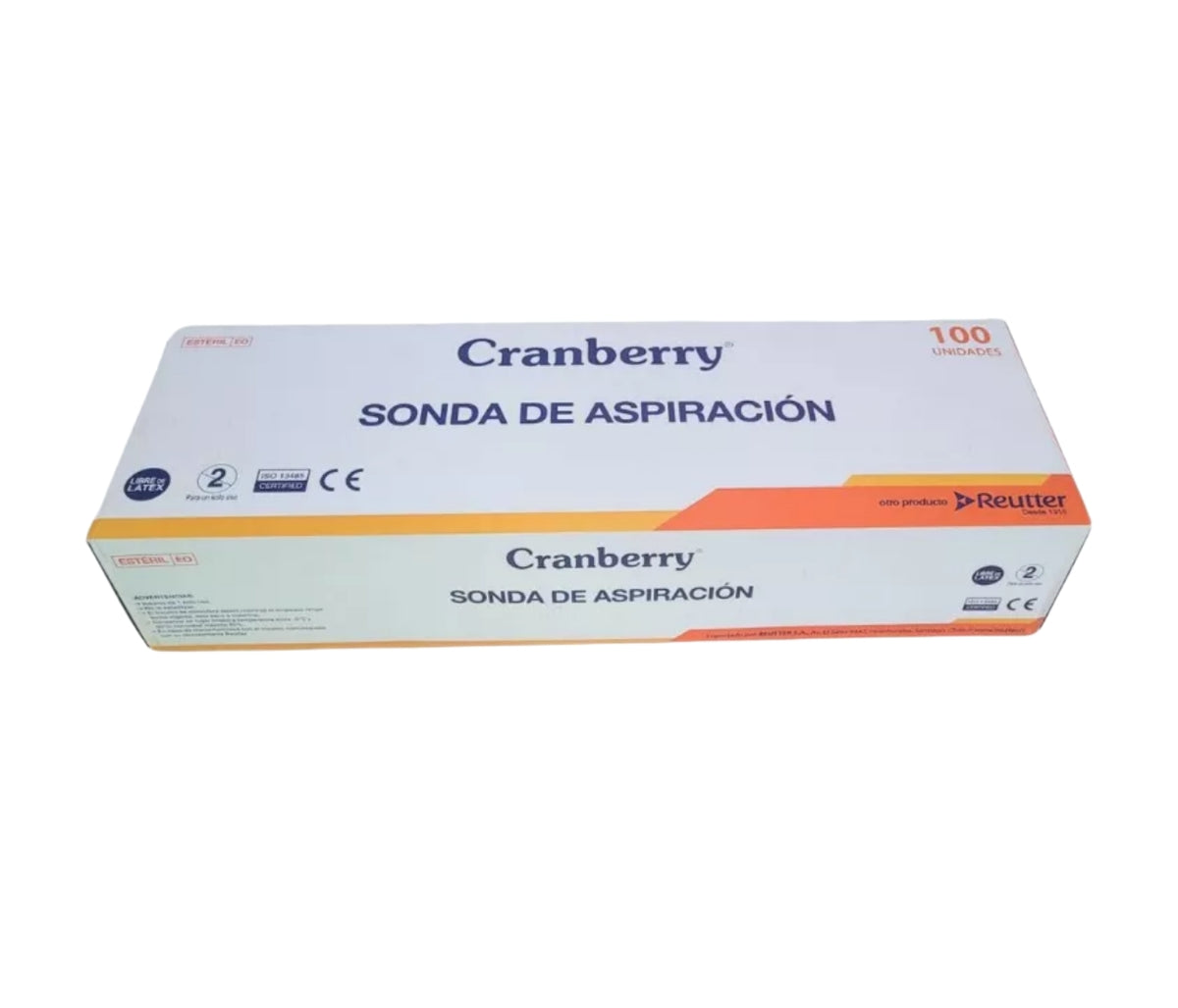 Sonda de Aspiración Cranberry 12FR Unidad