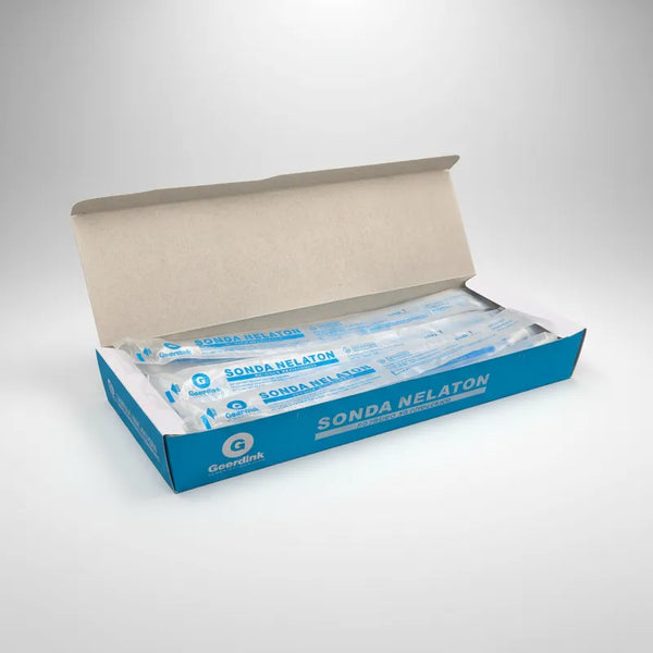 Sonda Nelaton Estéril Geerdink Nº12 Fr 40 cm | Caja Madre (10 cajas × 50 unidades)
