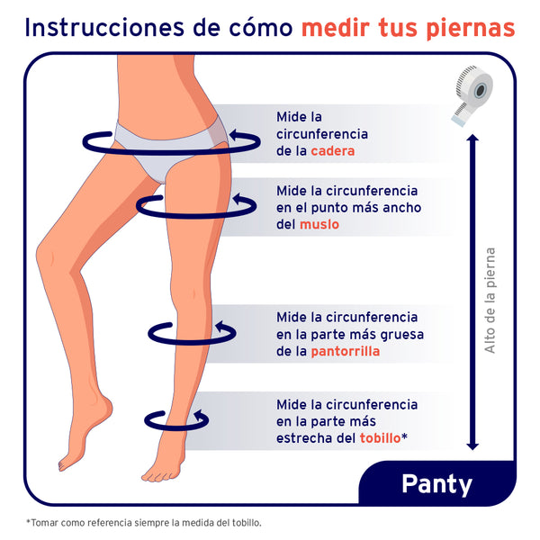 Panty Media Compresiva Jobst Ultrasheer Cintura 20/30 Punta cerrada