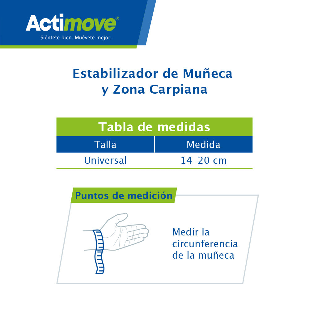 Estabilizador De Muñeca Y Zona Carpiana Actimove