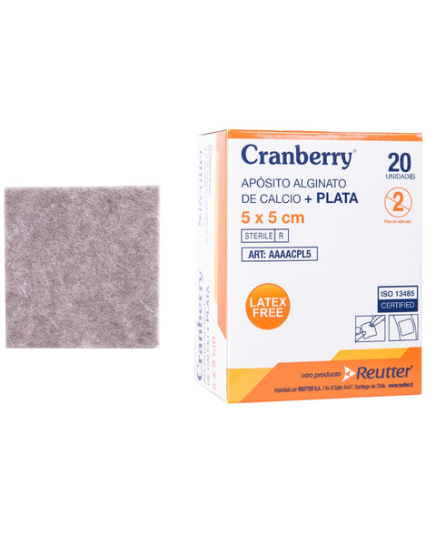 Aposito Alginato de Calcio + Plata Cranberry