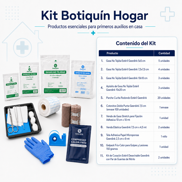 Kit Primeros Auxilios Hogar – 43 Piezas para Botiquín