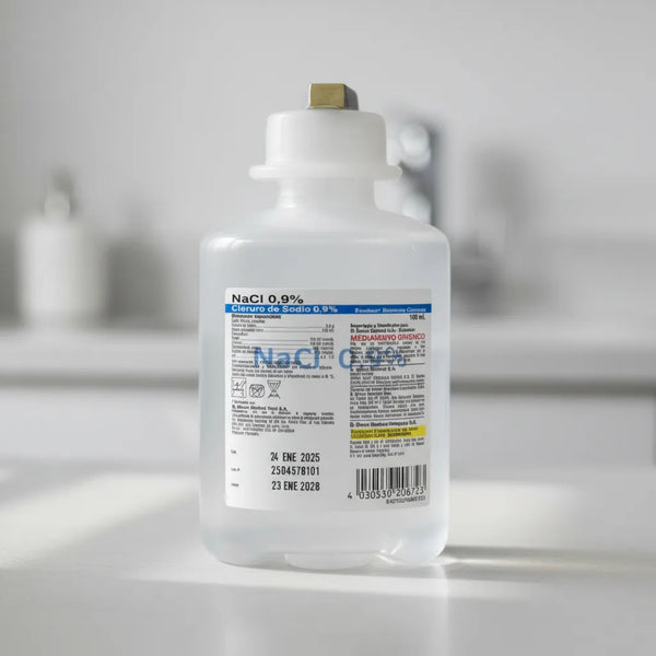 Suero Fisiologico - Cloruro de sodio 0,9% 100 ML. Ecoflac