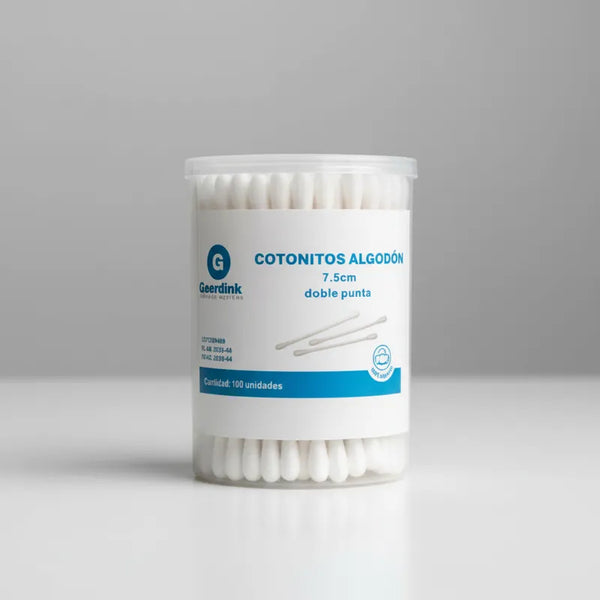 Cotonitos 7,5 cm Doble Punta Geerdink Caja Madre x 18.000 Unidades