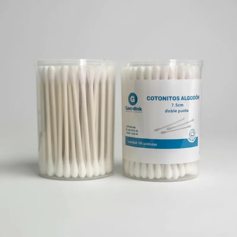 Cotonitos 7,5 cm Doble Punta Geerdink Caja Madre x 18.000 Unidades