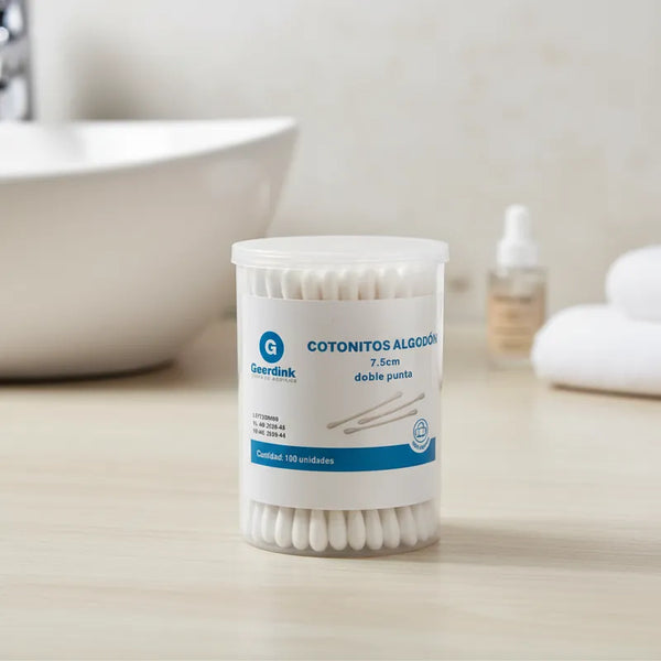 Cotonitos 7,5 cm Doble Punta Geerdink Caja Madre x 18.000 Unidades