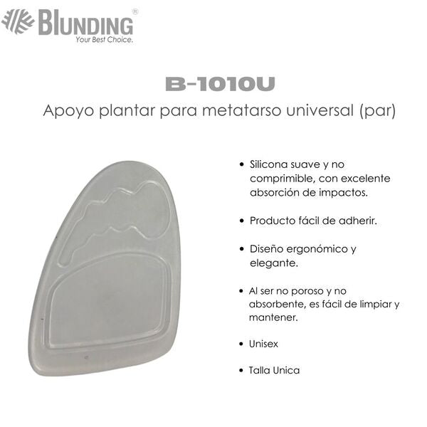 Apoyo Plantar para Metatarso Universal (Par) Blunding