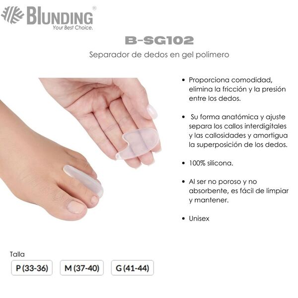 Separador de dedos en gel polímero Blunding - foto 2