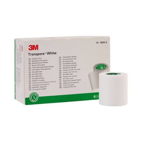 Micropore 3M (Transpore White) 5 CM. X 9.1 MTS. x 6 Unidades.